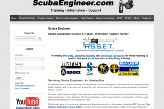 Entergraph-Web-Design-Client-Dive-Industry-Technician-Service-Course-scuba-regulators-spare-parts-compressors-scuba-tanks-regulator-service-manuals