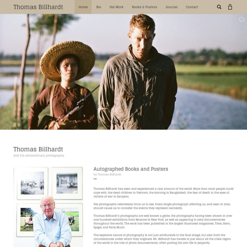 Thomas Billhardt Photography - Autographed Posters and Books