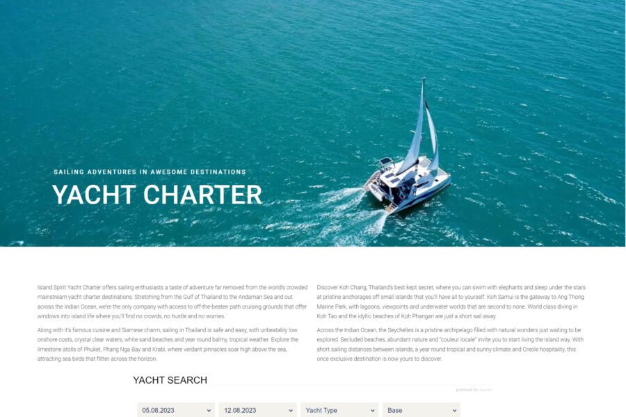Charter Yachts Holidays