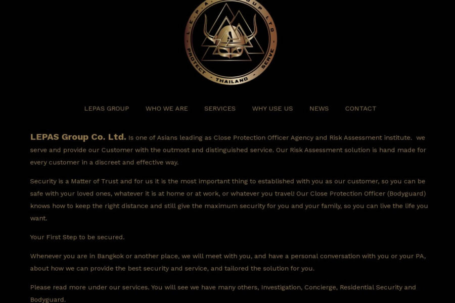 Lepas Group – Close Protection Officer Agency